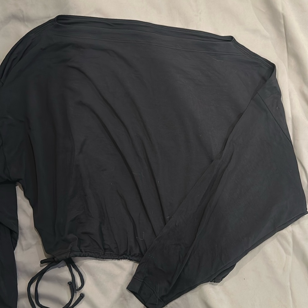 Athleta off the shoulder long sleeve cinch top